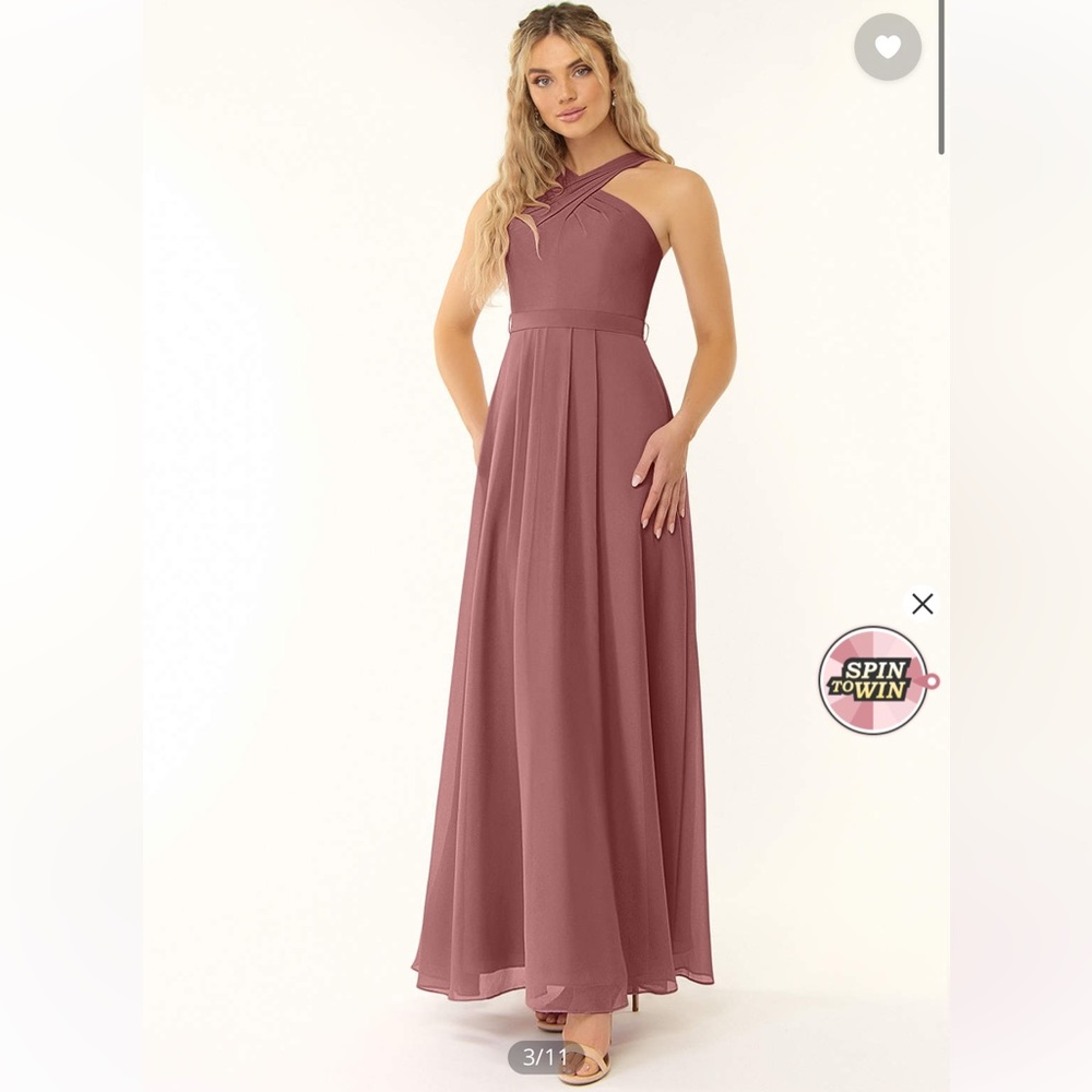 Azazie Desert Rose Dixie Dress size 2